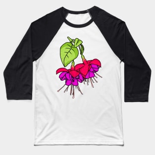 Fuchsia flowers Baseball T-Shirt